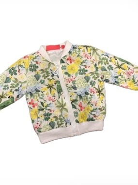 Bright flowery Toddler light jacket